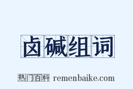 卤碱组词是什么意思的图片